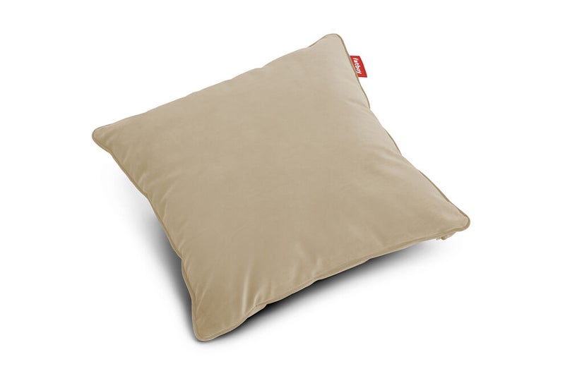 Fatboy Square Cushion Velvet (50 x 50 x 5 cm, Camel) – Super Soft, Pilling-Resistant, Made with Recycled Materials, Indoor Use, Perfect for Bean Bags/Poufs, Hugh Hefner Approved - Image 1